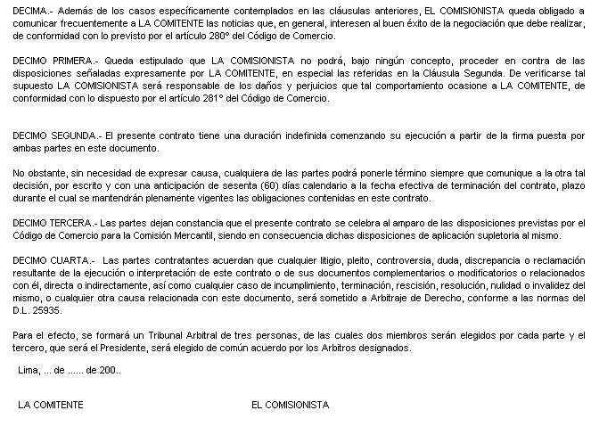 CONTRATO DE COMISION MERCANTIL